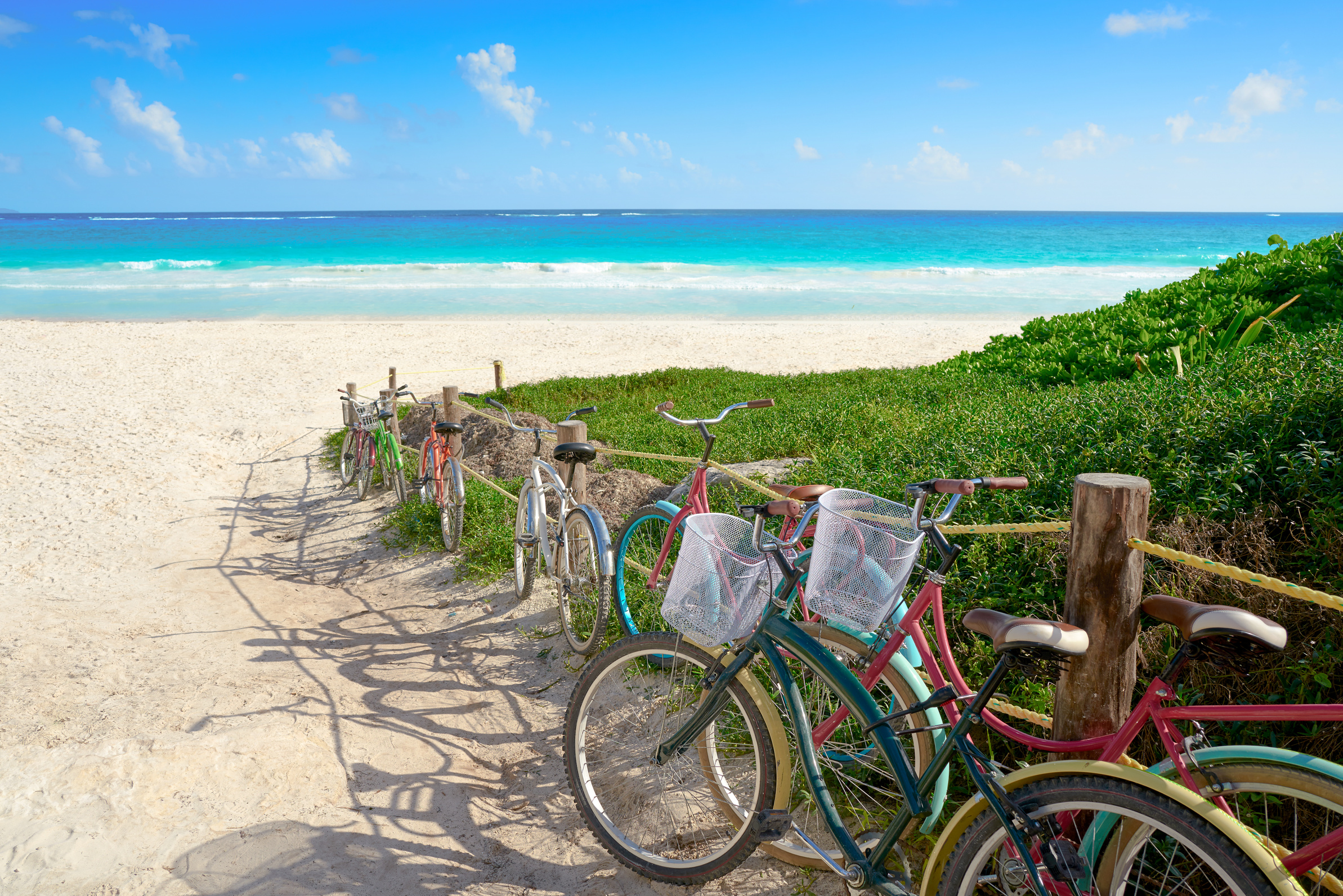 Tulum Caribbean Beach Bicycles Riviera Maya